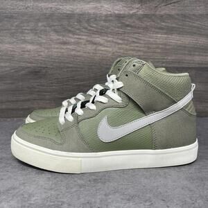 Nike Dunk High LR Shoes Mens Size 9 Sneakers Olive Green White 487924-201